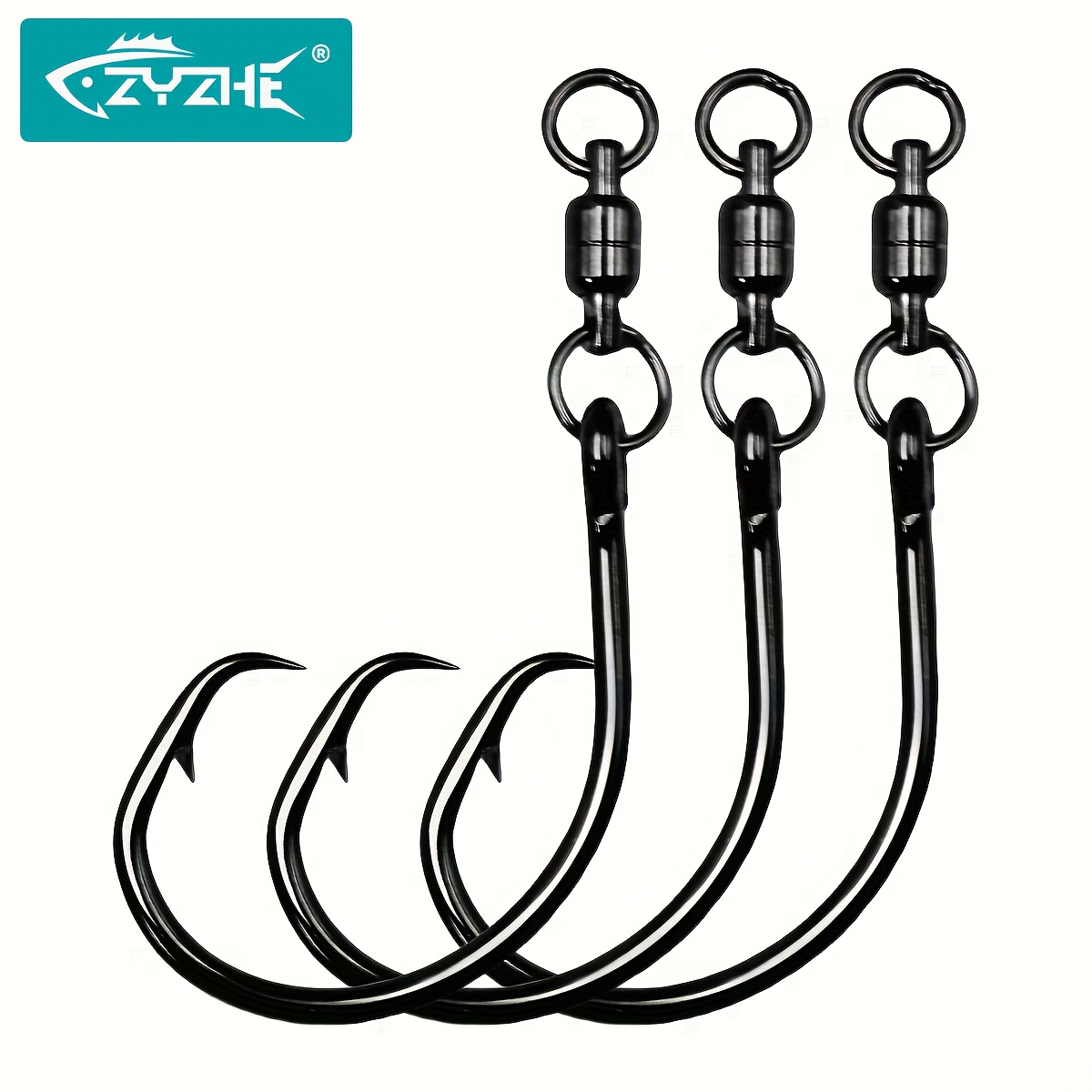 Fishing Hook Circle - ZYZHE 3/6/9pcs Circle Hooks With Swivel