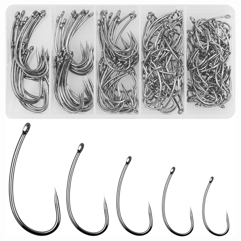180PCS Barbless Fishing Hooks  - огляд і ціна Fishing Hook Assortment