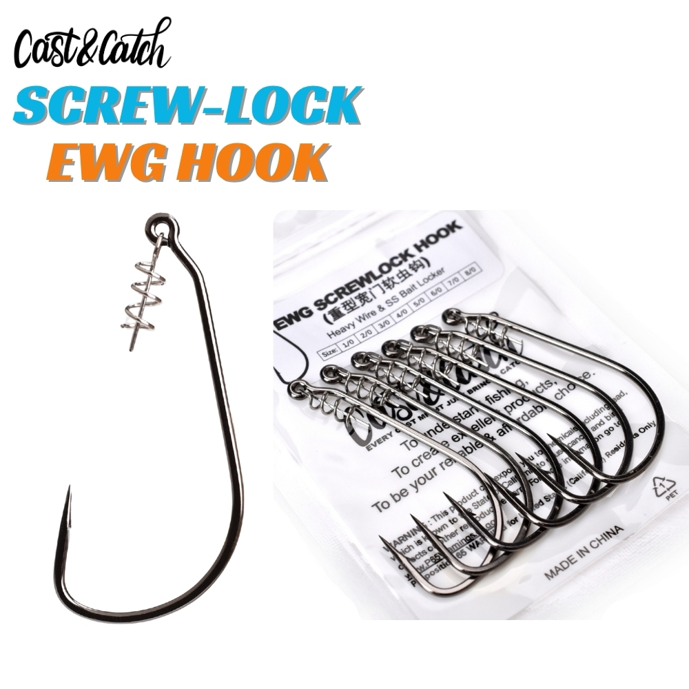 Cast&Catch SCREW-LOCK Weedless - огляд і ціна Fishing Hook Circle