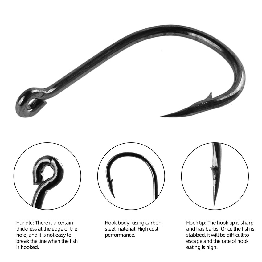 70Pcs/box Fishing Hooks Set Ki - огляд і ціна Fishing Hook Circle